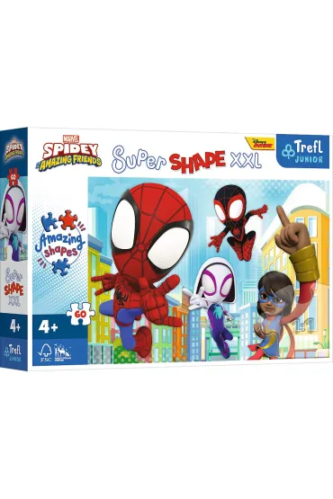 Puzzle 60 el. Super Shape XXL. Sprytny Spidey Trefl