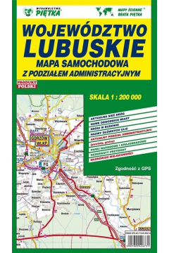 Wojewdztwo Lubuskie 1:200 000 mapa samochodowa