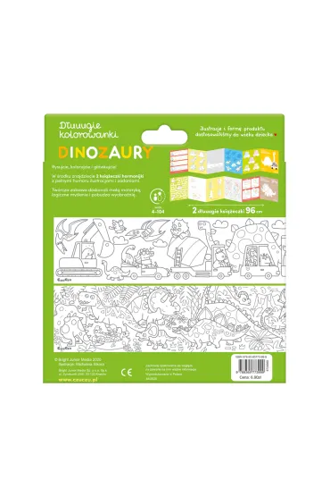 CzuCzu D�uuugie kolorowanki Dinozaury 4+