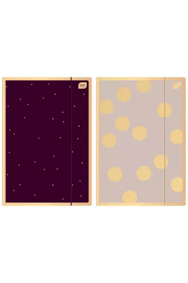 Interdruk Satin Gold Teczka z gumk� papierowa A4 Satin Gold 3