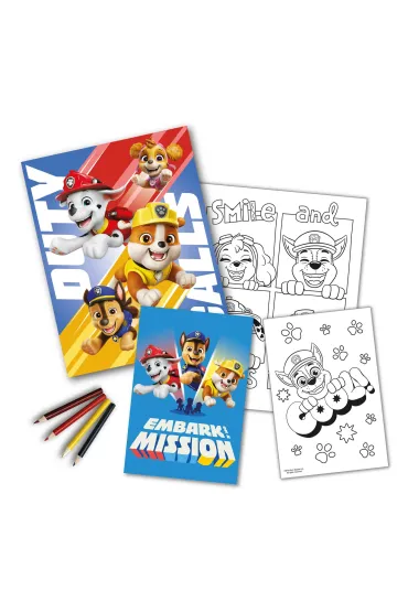 KIDS EUROSWAN Zestaw do kolorowania z kredkami Paw Patrol PW20004