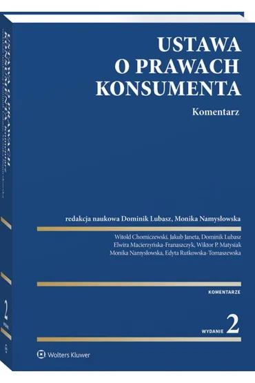 Ustawa o prawach konsumenta. Komentarz