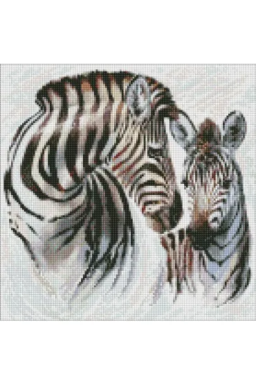 Ideyka Diamentowa mozaika - Pasiaste �ycie 40x40cm