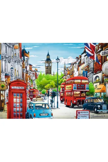 Puzzle 1000 el. Ulica Londynu Trefl
