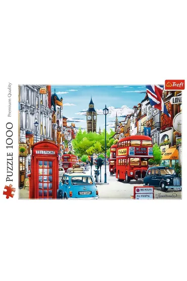 Puzzle 1000 el. Ulica Londynu Trefl