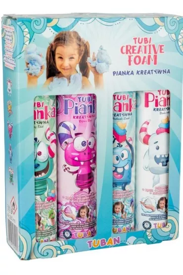 Zestaw tubi pianek 4 sztuki po 200ml Tuban