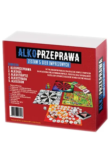 Alkoprzeprawa. Zestaw 5 gier imprezowych Grammi