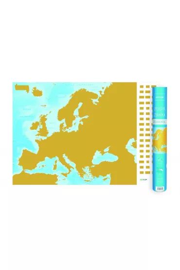 Mapa zdrapka Europa 1:9 000 000