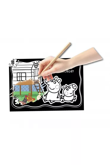 Peppa Pig. Zdrapuj, koloruj, naklejaj