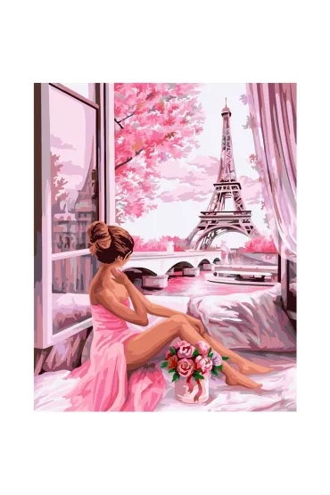 Koh-I-Noor Malowanie po numerach - Dziewczyna z r�ami 40x50cm