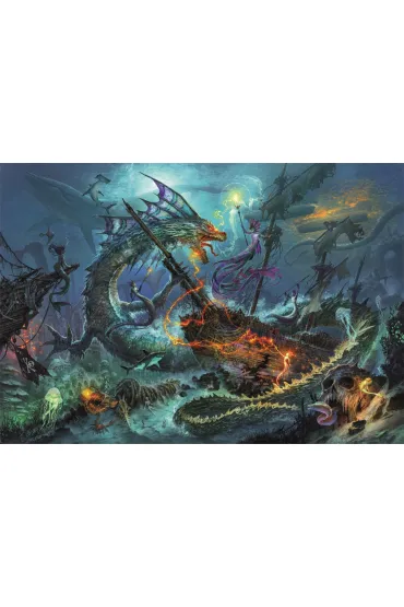 Puzzle 3000 el. HQ The Underwater Battle Clementoni