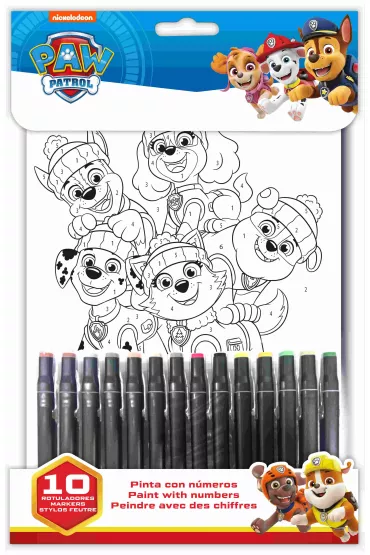 Psi Patrol Malowanie po numerkach Paw patrol PW19900