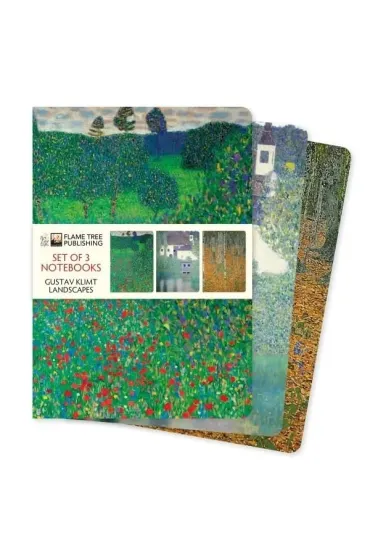 Flame Tree Zestaw 3 notatnik�w A5 Gustav Klimt Krajobrazy