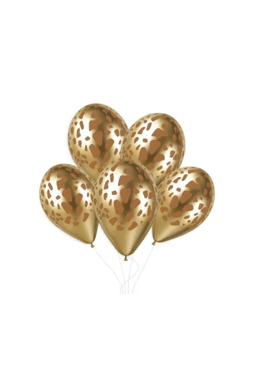 Balony �yrafa shiny z�ote 33cm 50 szt.