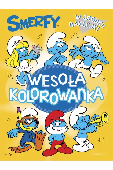 Smerfy. Weso�a kolorowanka z naklejkami - Peyo, Adrianna Zabrzewska