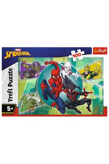 Puzzle 100 el. Spiderman Paj�czna Trefl