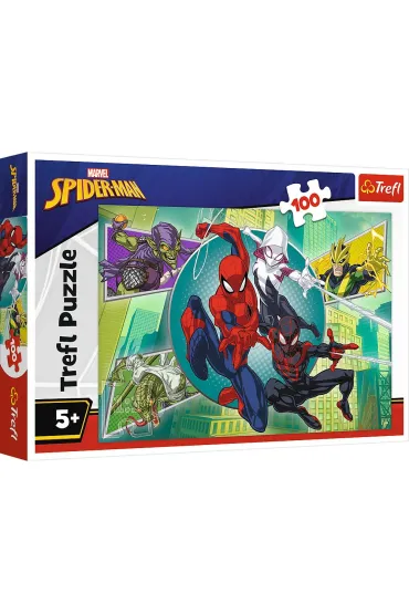 Puzzle 100 el. Spiderman Paj�czna Trefl