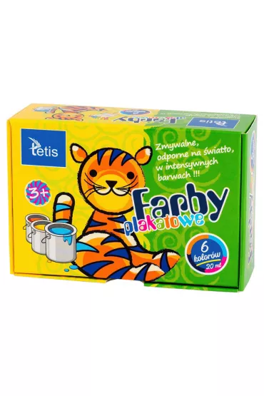 Tetis Farby plakatowe 6 x 20 ml