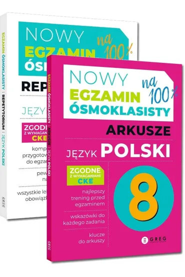 Pakiet Nowy Egzamin �smoklasisty. J�zyk polski: Repetytorium oraz Arkusze