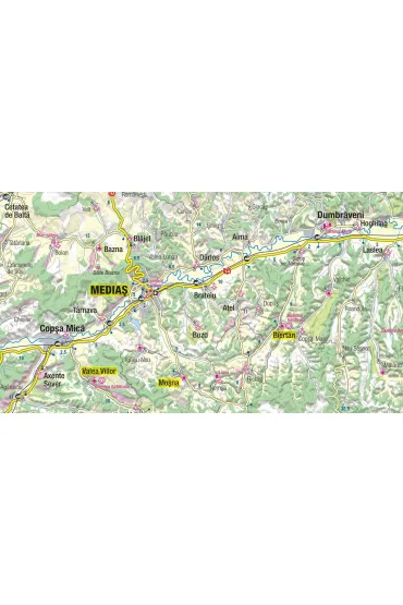 Transylvania adventure map 1:250 000 laminat 2024