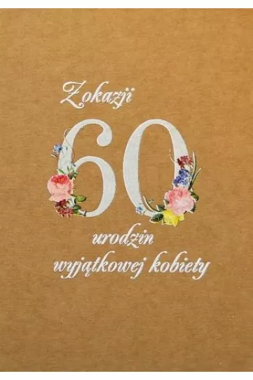 Trend Kartka okoliczno�ciowa eko Urodziny 60 TS52