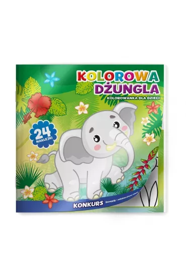 Kolorowa D�ungla. Kolorowanka dla dzieci