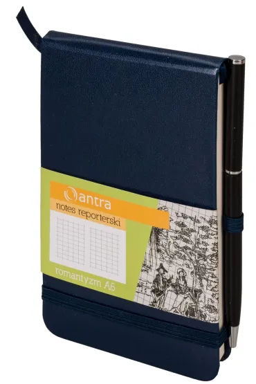 Antra Notes Reporterski A6 Romantyzm Granat kratka