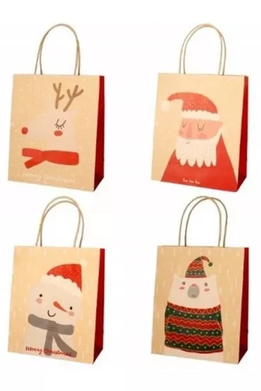incood. Torba prezentowa 21x25 cm kraft Miko�aj