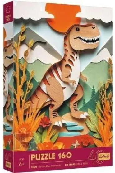 Puzzle z efektem 3D 160 el. Paper Art: Dinozaur Trefl