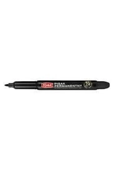 Toma Pisak marker permanentny okr�g�y czarny cienki TO-324