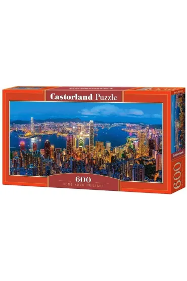 Puzzle 600 el. Hongkong Twilight Castorland