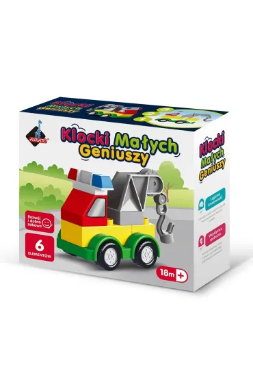 Klocki ma�ych geniuszy Autko 6 element�w