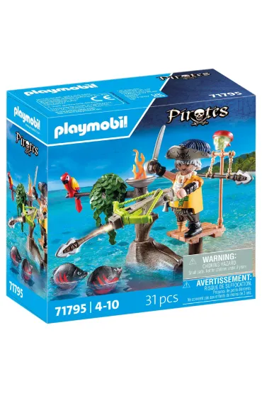 Playmobil Pirates Pirat z balist� 71795