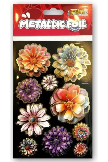 Naklejki foliowe Metalic Double Flowers PENMATE