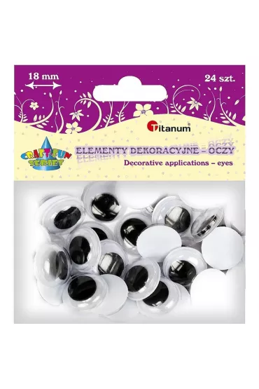 Titanum Oczy bez kleju i rz�s 18 mm