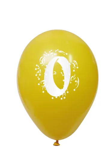 Arpex Balon dekoracyjny Cyferki 0 3 szt.