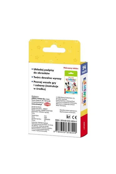 Disney uczy Uk�adam wyrazy karty 6+ UEK-9304