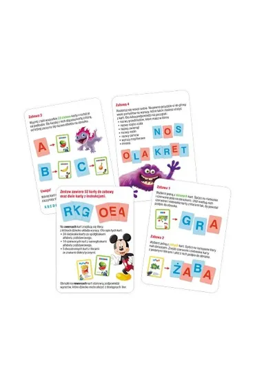Disney uczy Uk�adam wyrazy karty 6+ UEK-9304