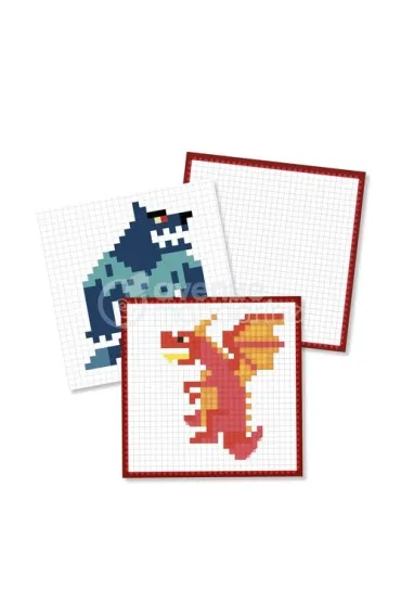 Kolorowanki pixel Stworzenia fantasyi