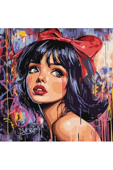 Ideyka Malowanie po numerach - Nowoczesna Kr�lewna 40x40cm