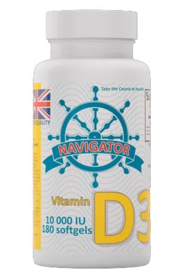 Navigator Vitamin D3 10000 IU Suplement diety 180 kaps.