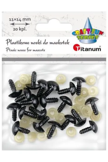 Titanum Nosy do maskotek plastikowe tr�jk�tne 20 szt