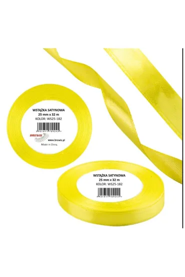 Brewis Wst��ka satynowa 25mm/32m zielony limonkowy