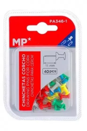 Mp Main Paper Pinezki tablicowe kolorowe 11mm