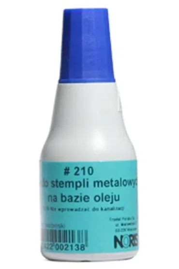 Tusz do stempli metalowych niebieski nr 210 Noris