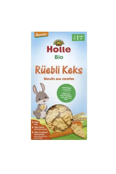 Holle Ciasteczka orkiszowo-marchewkowe od 1 roku  Demeter 125 g Bio
