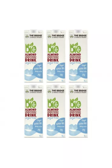 The Bridge Napj migdaowy 3% bez cukru bez glutenu Zestaw 6 x 1 L Bio