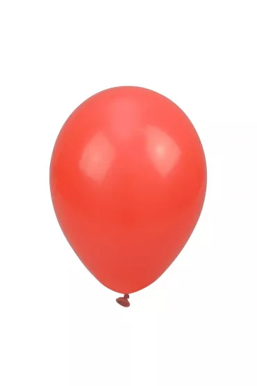 Balony pastelowe jednokolorowe czerwone 24cm