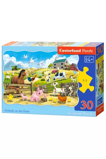 Puzzle 30 el. Animals on the Farm Castorland