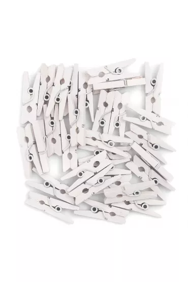 Dalprint Klamerki mini White 30 szt.